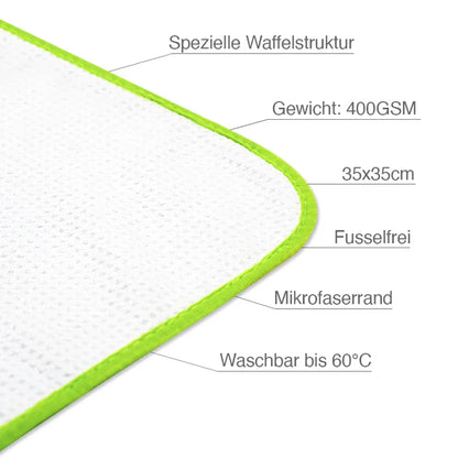 "Streak Buster" - Glas Reinigungstuch, 400GSM, 35x35cm